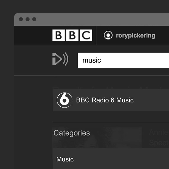 BBC iPlayer Radio search