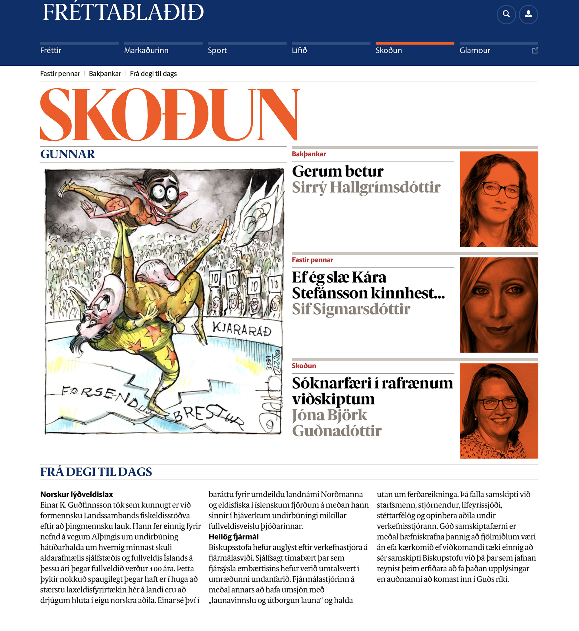 Fretta skodun
